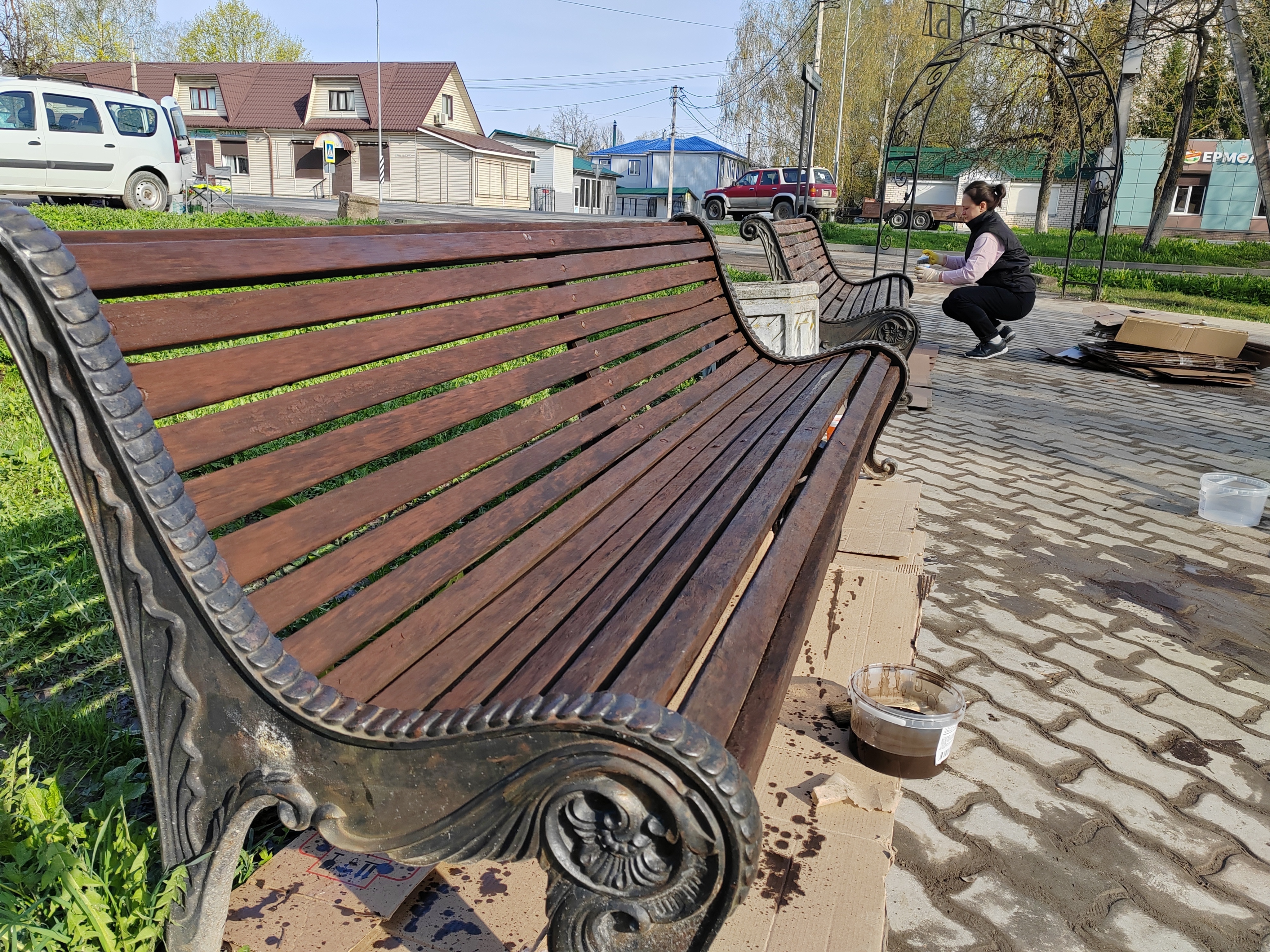 Благоустройство Опочки продолжается👍.