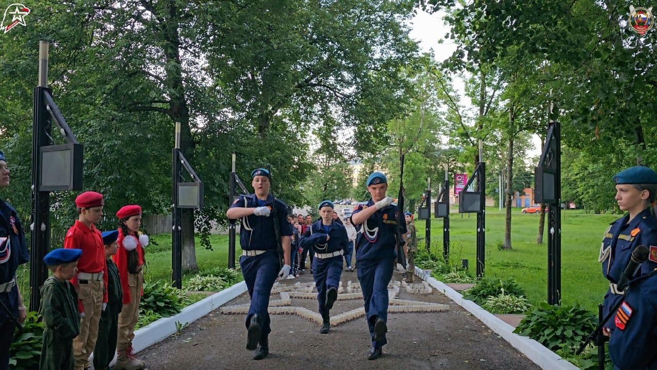 В Опочке прошла акция «Огненные картины войны».