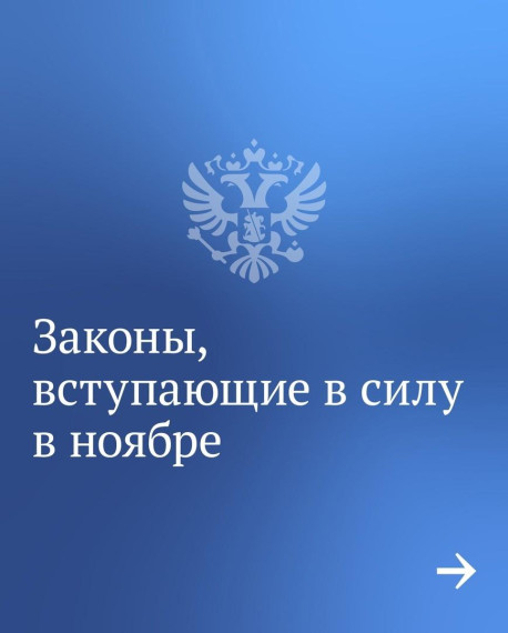 Ноябрьские изменения в законодательстве. Ноябрьские изменения в законодательстве.